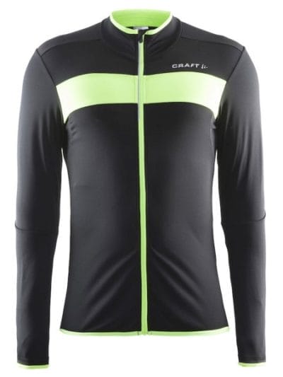 Fitness Mania - Craft Move Mens Cycling Thermal Jersey - Black/Gecko