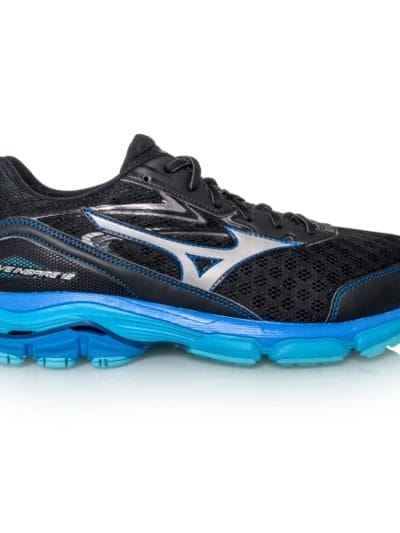 Fitness Mania - Mizuno Wave Inspire 12 - Mens Running Shoes - Black/Blue