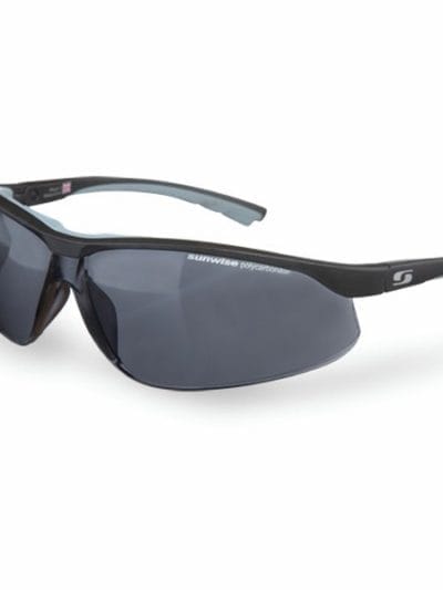 Fitness Mania - Sunwise Bulldog Safety Impact Sports Sunglasses - Black/Smoke