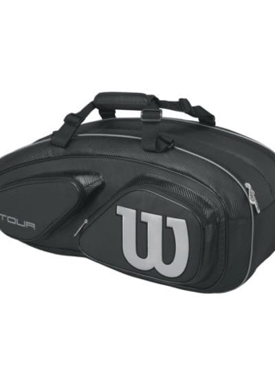 Fitness Mania - Wilson Tour V 6 Pack Tennis Racquet Bag - Black