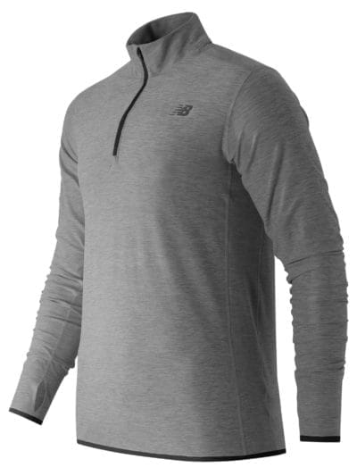 Fitness Mania - New Balance 53030 Men's N Transit Quarter Zip - MT53030HGR