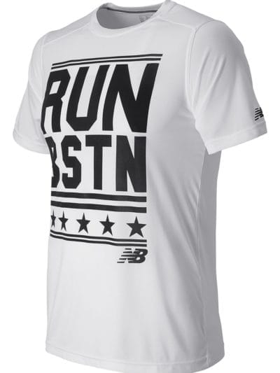 Fitness Mania - New Balance 61091 Men's SS Graphic Heather Tech Tee - MT61091WT