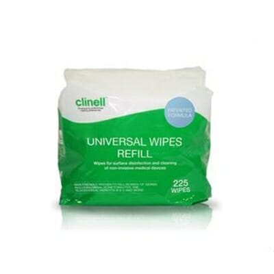 Fitness Mania - Clinell Universal Wipes 225's Refill