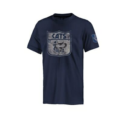 Fitness Mania - Geelong Cats Mens Retro Tee