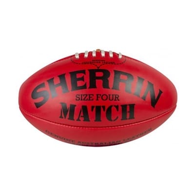 Fitness Mania - Sherrin Match Ball Size 4 Red Leather