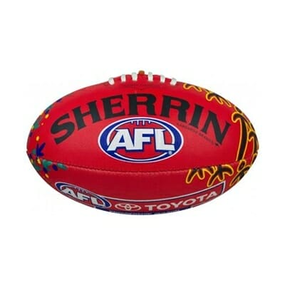 Fitness Mania - Sherrin Synthetic Indigenous Ball Size 5 Red