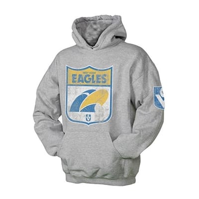 Fitness Mania - West Coast Eagles Mens Retro Hoody