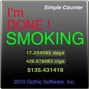 Health & Fitness - I'm Done! - Smoking Counter - Gothic Software