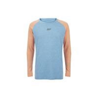 Fitness Mania - Myprotein Men's Long Sleeve Loose Fit Training Top - Blue & Orange - L