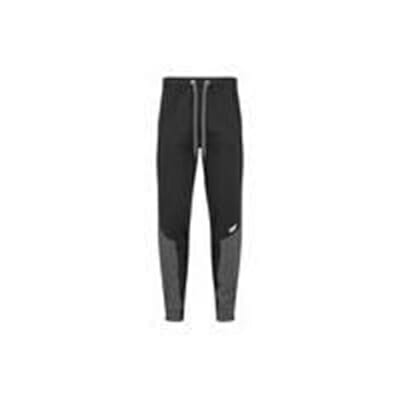 Fitness Mania - Myprotein Men's Panelled Slimfit Sweatpants with Zip - Black - S
