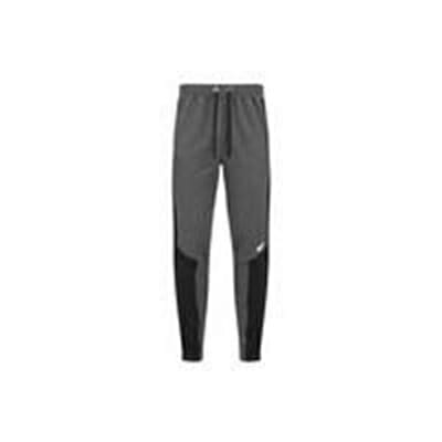 Fitness Mania - Myprotein Men's Panelled Slimfit Sweatpants with Zip - Charcoal - S
