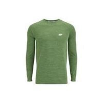 Fitness Mania - Myprotein Men's Performance Long Sleeve Top - Green Marl
