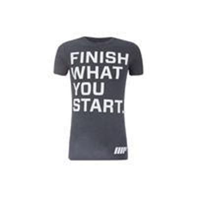 Fitness Mania - Myprotein Men's Performance Slogan T-Shirt – Charcoal