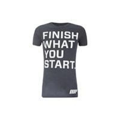 Fitness Mania - Myprotein Men's Slogan T-Shirt - Charcoal - L