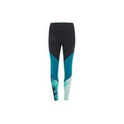 Fitness Mania - Myprotein Women's Colour Block Leggings - Teal - UK 10