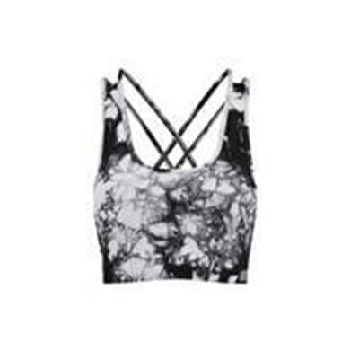 Fitness Mania - Myprotein Women's High Support Sports Bra - Black Tie Dye - UK 10