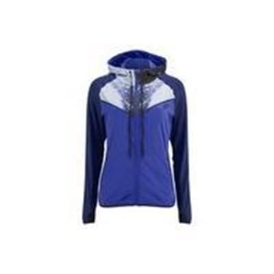 Fitness Mania - Myprotein Women's Printed Panel Zip Through Hoody - Blue - UK 12