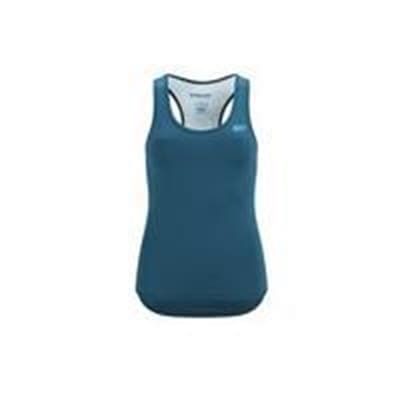 Fitness Mania - Myprotein Women's Racer Back Scoop Vest - Teal Graffiti - UK 10