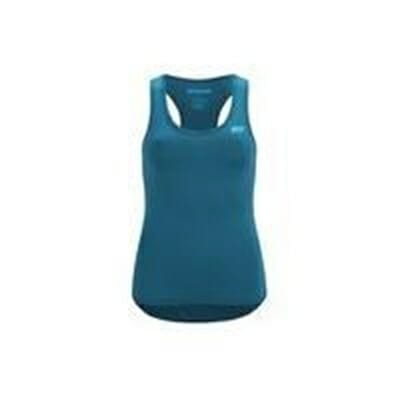 Fitness Mania - Myprotein Women's Racer Back Scoop Vest - Teal - UK 10