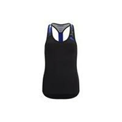 Fitness Mania - Myprotein Women's Racer Back Scoop Vest with Support - Blue - UK 10