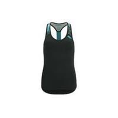 Fitness Mania - Myprotein Women's Racer Back Scoop Vest with Support - Teal - UK 10