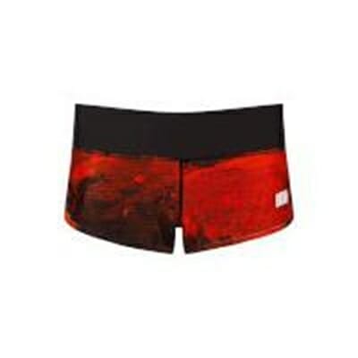 Fitness Mania - Myprotein Women's Squat Shorts - Red Concrete - UK 10