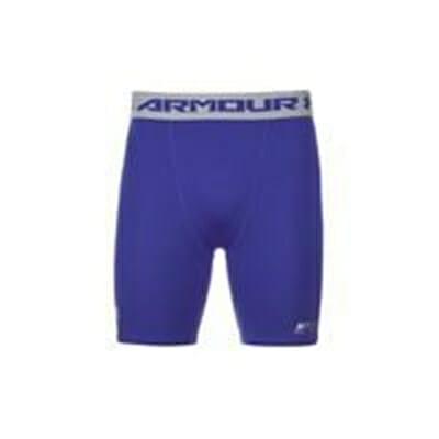 Fitness Mania - Under Armour Men's Armour HeatGear Compression Training Shorts - Royal/Steel - L