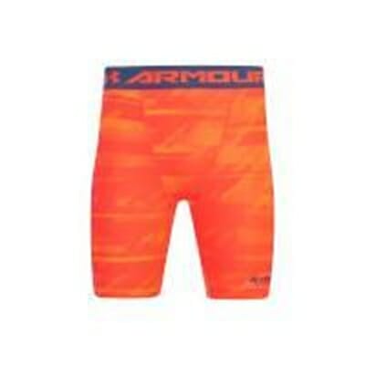 Fitness Mania - Under Armour Men's HeatGear Printed Shorts - Orange - M