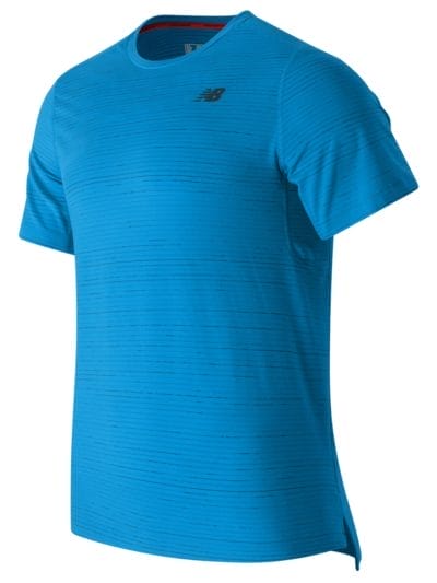 Fitness Mania - New Balance 63032 Men's Max Speed Short Sleeve Top - MT63032BDA