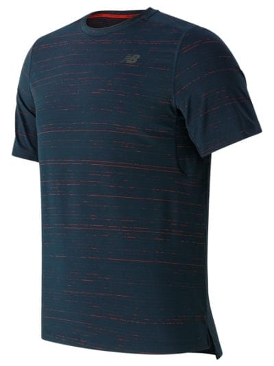 Fitness Mania - New Balance 63032 Men's Max Speed Short Sleeve Top - MT63032GXY