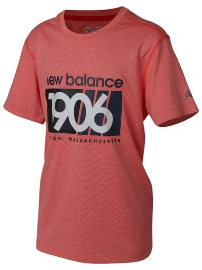 Fitness Mania - New Balance 63379 Boy's Boys Heathered Graphic Tee - ABT63379AMH