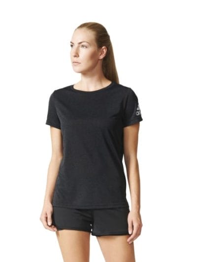 Fitness Mania - Adidas Climachill Womens Running T-Shirt - Chill Black Melange