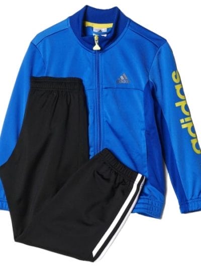 Fitness Mania - Adidas Tibero Knitted Kids Boys Training Tracksuit - Blue/Royal