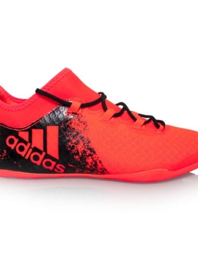 Fitness Mania - Adidas X 16.2 - Mens Indoor Soccer Shoes - Solar Red/Silver Metallic