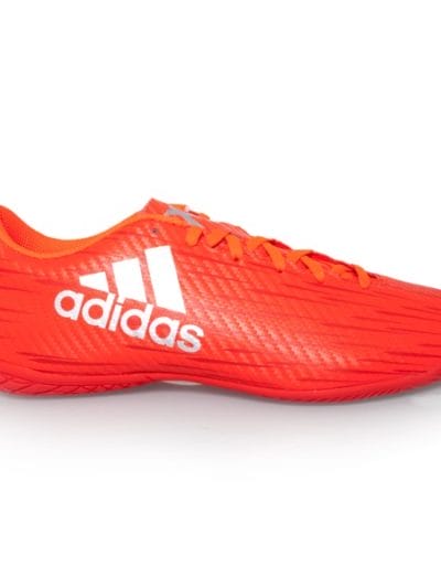 Fitness Mania - Adidas X 16.4 - Mens Indoor Soccer Shoes - Solar Red/Silver Metallic