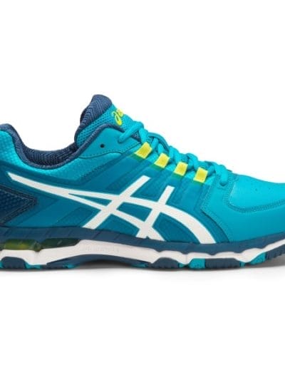Fitness Mania - Asics Gel 540TR - Mens Leather Cross Training Shoes - Blue Jewel/White/Sulphur Spring