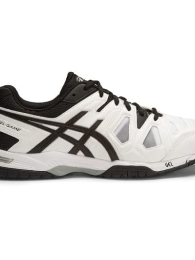 Fitness Mania - Asics Gel Game 5 - Mens Tennis Shoes - White/Black/Silver