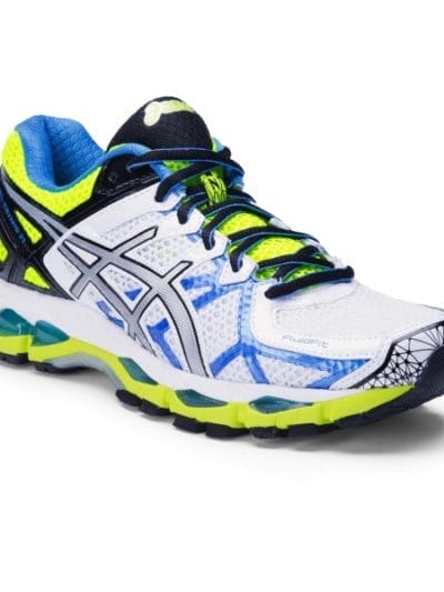 Fitness Mania - Asics Gel Kayano 21 - Womens Running Shoes - White/Lightning/Flash Yellow