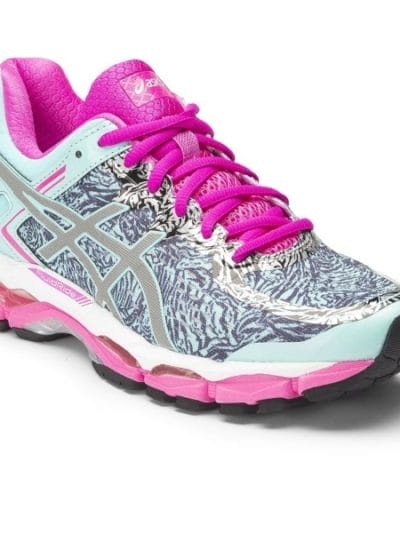 Fitness Mania - Asics Gel Kayano 22 Lite-Show - Womens Running Shoes - Aqua Splash/Silver/Pink Glow