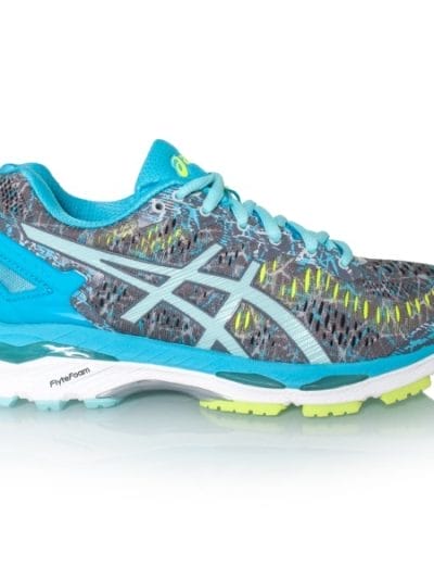 Fitness Mania - Asics Gel Kayano 23 Limited Edition - Womens Running Shoes - Shark/Aqua Blue/Aquarium
