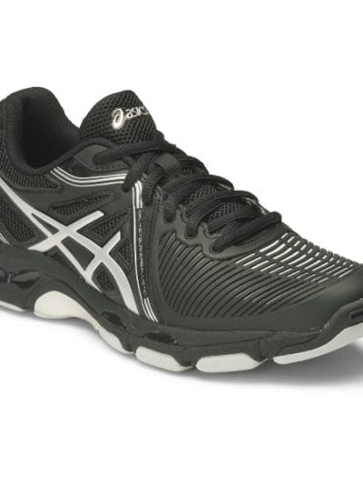 Fitness Mania - Asics Gel Netburner Ballistic - Womens Netball Shoes - Black/Silver