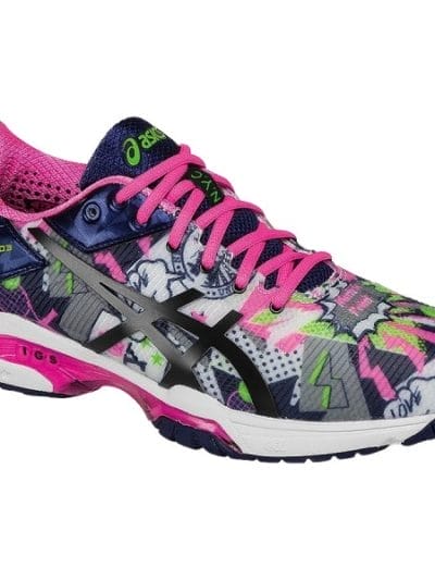 Fitness Mania - Asics Gel Solution Speed 3 Limited Edition NYC - Womens Tennis Shoes - White/Pink