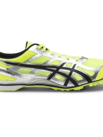 Fitness Mania - Asics Hyper MD 5 - Mens Track Running Spikes - Neon Yellow/Black/Silver