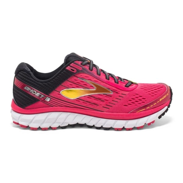 Fitness Mania - Brooks Ghost 9 - Womens Running Shoes - Azalea/Black/Cyber Yellow