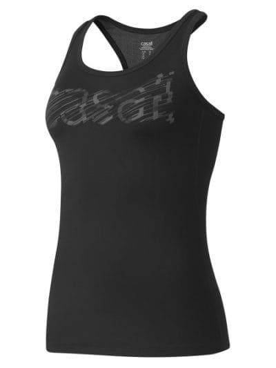 Fitness Mania - Casall Logo Racerback Womens Training Tank - Black