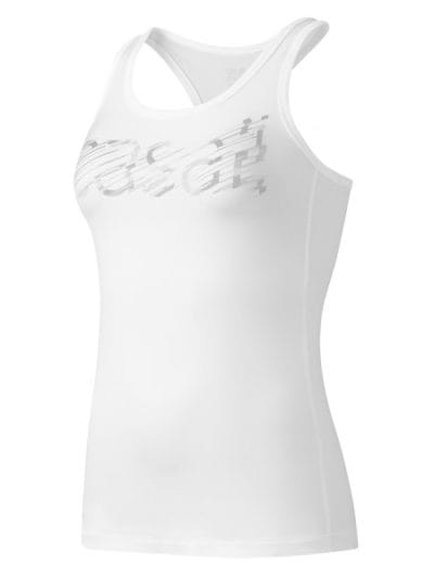 Fitness Mania - Casall Logo Racerback Womens Training Tank - White