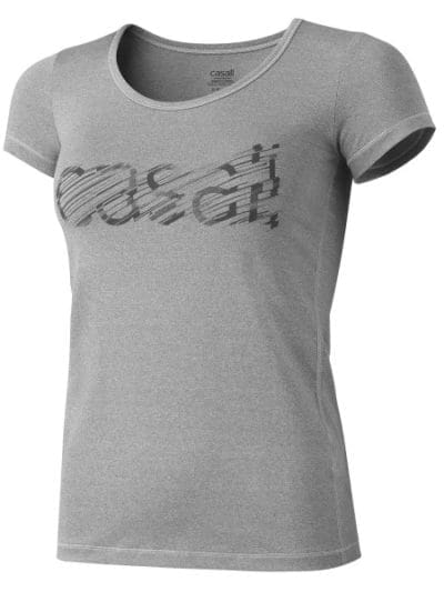 Fitness Mania - Casall Logo Womens Training T-Shirt - Grey Melange