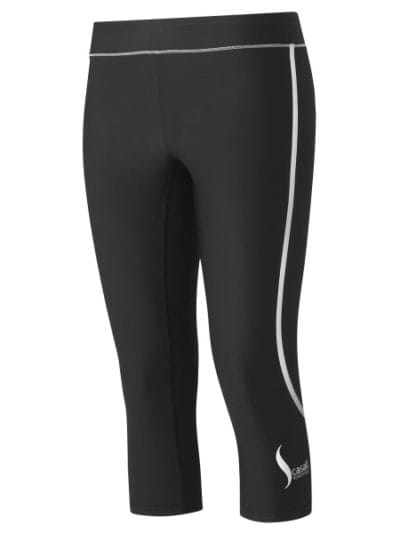 Fitness Mania - Casall Sculpture 3/4 Womens Training Tights - Black/Silver
