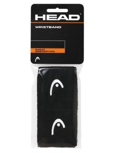 Fitness Mania - Head Tennis Wristband 2.5" - 2 Pack - Black