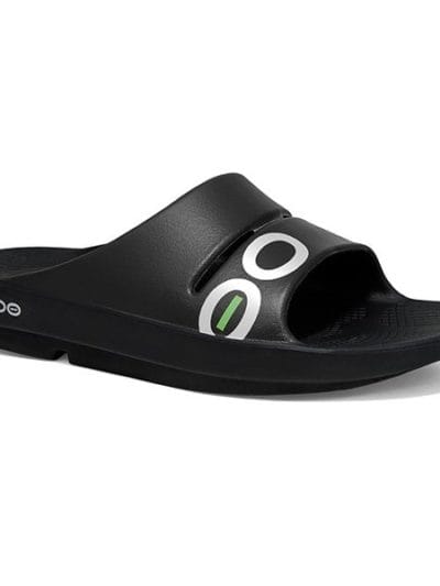 Fitness Mania - OOFOS OOAHH Sport - Mens Recovery Slides - Black